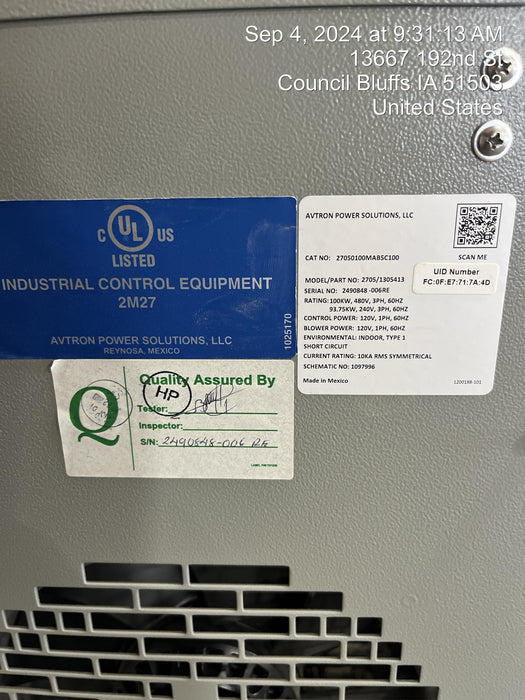 2022 ASCO AVTRON 2705