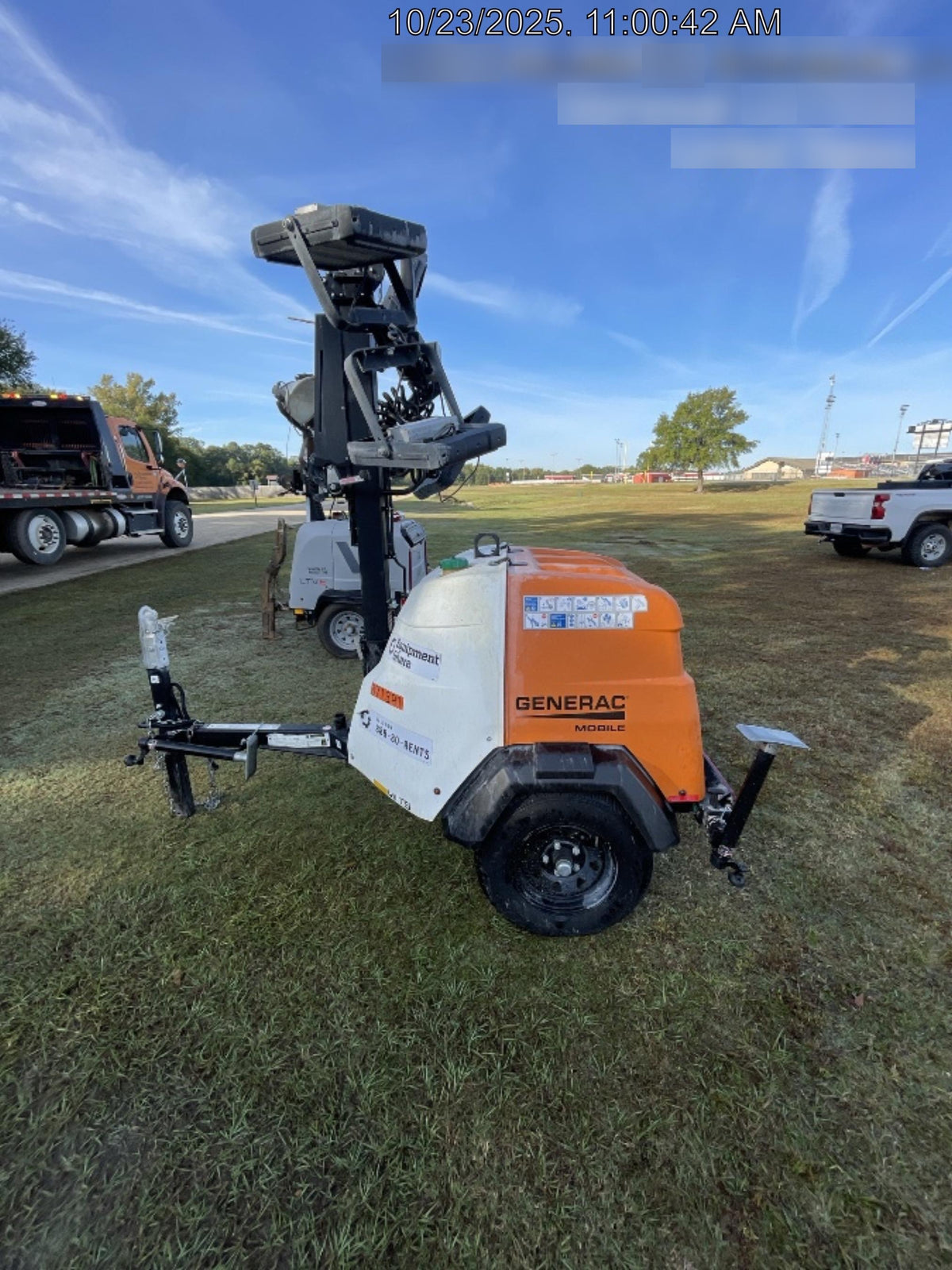 2023 Generac MLT2 Diesel, Flex Switch 120V Input, Powerzone Controller, 
(4) 320W LED Lights, 4kW Generator, 39.9 Gal Fuel Tank, 2" Ball, T3