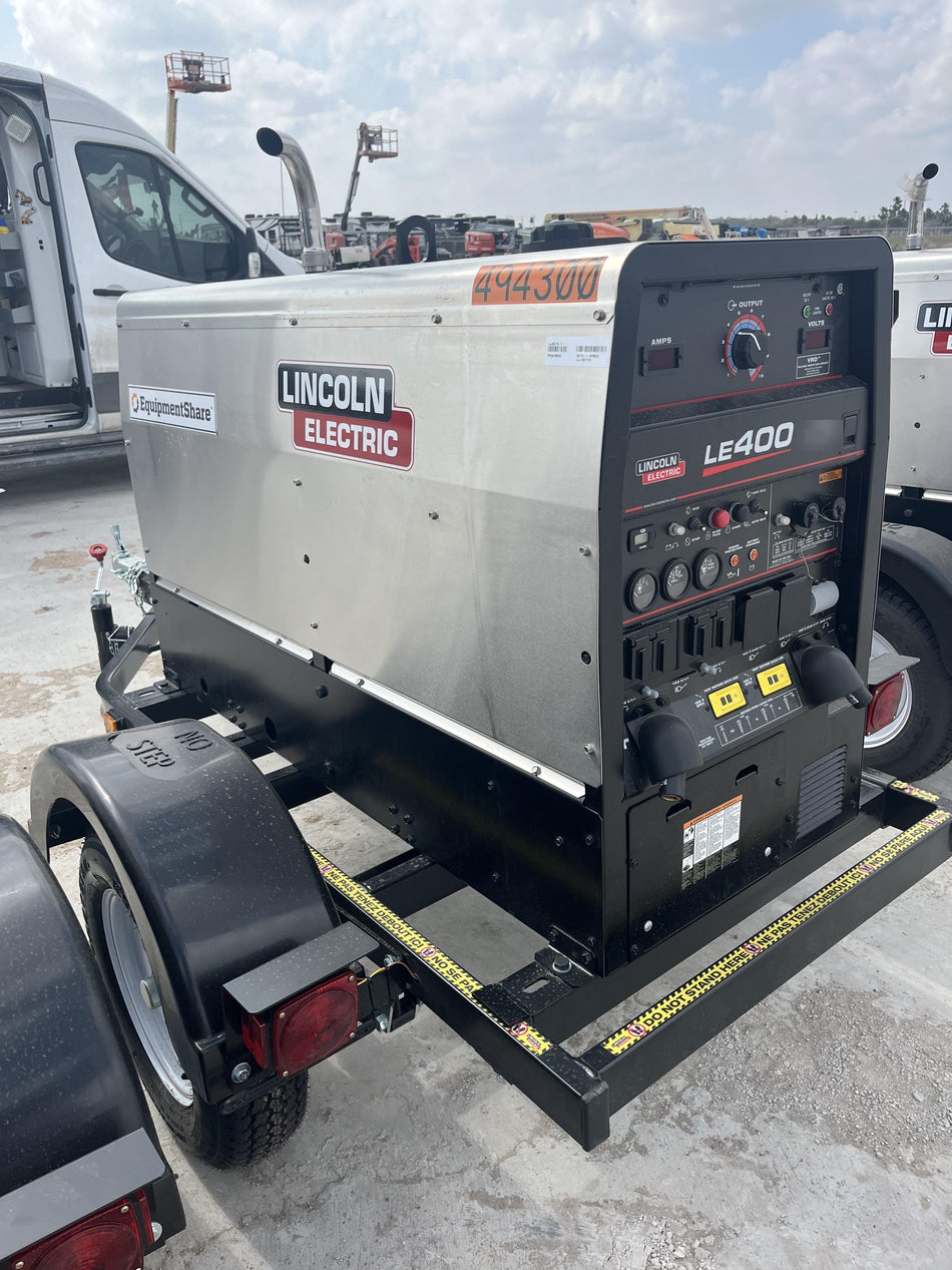 2025 Lincoln Electric LE400 Diesel, Kubota V1505, 22 HP, Trlr, Cable Rack, Light Kit, ES Decals, T3