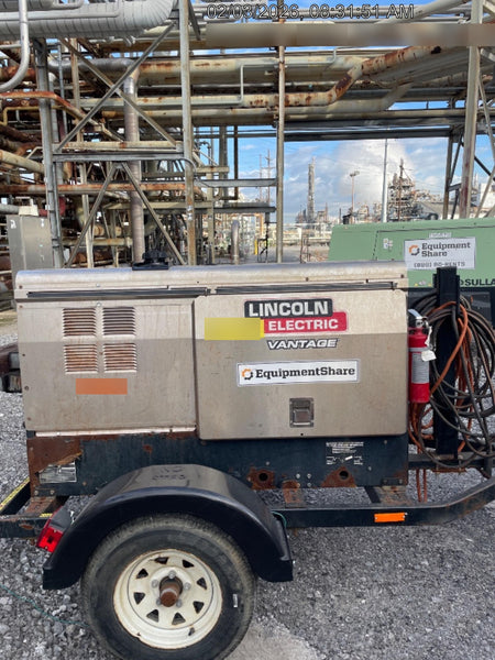 2019 Lincoln Electric Vantage 322 Lincoln Vantage 322 Welder w/Trailer, Light Kit, Cable Rack