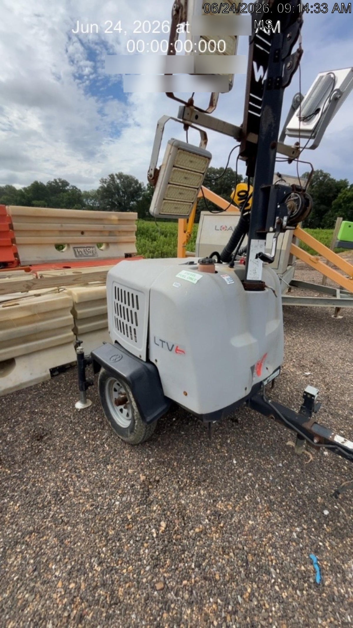 2019 Wacker Neuson LTV6K-LED LTV6K Light Tower, LED 300W, Telematics EQ SH Kubota