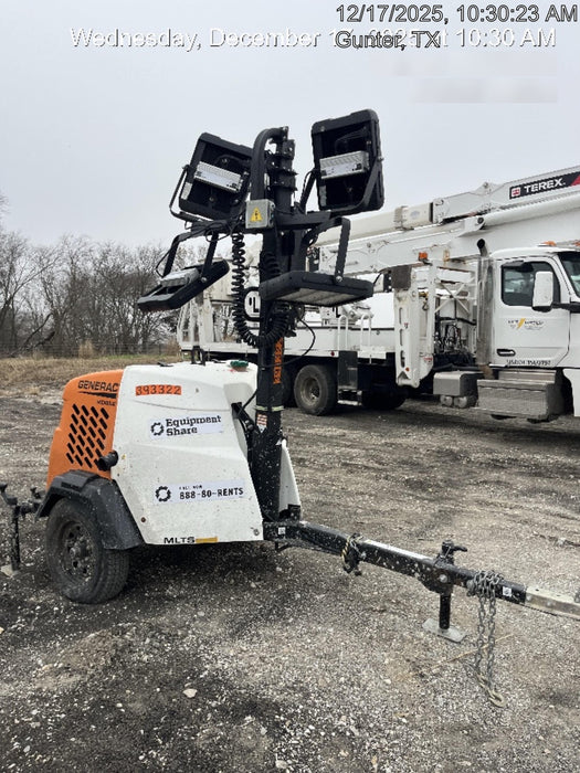 2024 Generac MLT2 Diesel, Flex Switch 120V Input, Powerzone Controller, 
(4) 320W LED Lights, 4kW Generator, 39.9 Gal Fuel Tank, 2" Ball, T3