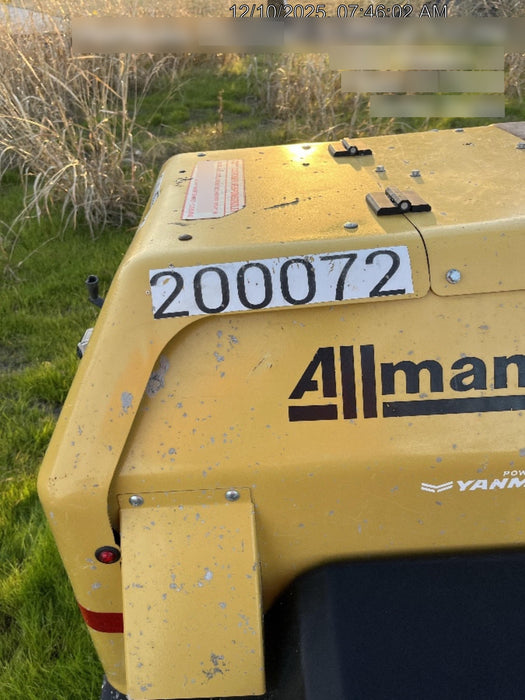 2022 Allmand NLV3GR (4) LED Light Fixture 350W, 23' Vertical Mast, 3kW Prime, Towable, Deep Sea L401, Leveling Jacks, Yanmar T4F 5.8hp