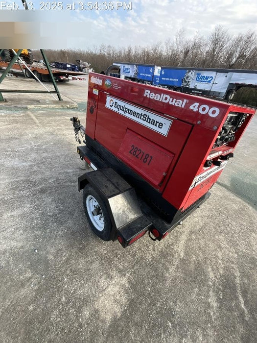 2022 Shindaiwa DGW400MDL Kubota D902 Engine, 23 HP, Dual Op Welder, Wire, Arc, Droop Stick, Tig, and CC Stick Functionality, Simulphase, 3 Phase and 1 Phase Gen Output, Single Axle NB Trlr, Slr Trckl Chrg 12V 12W, Fire Ext