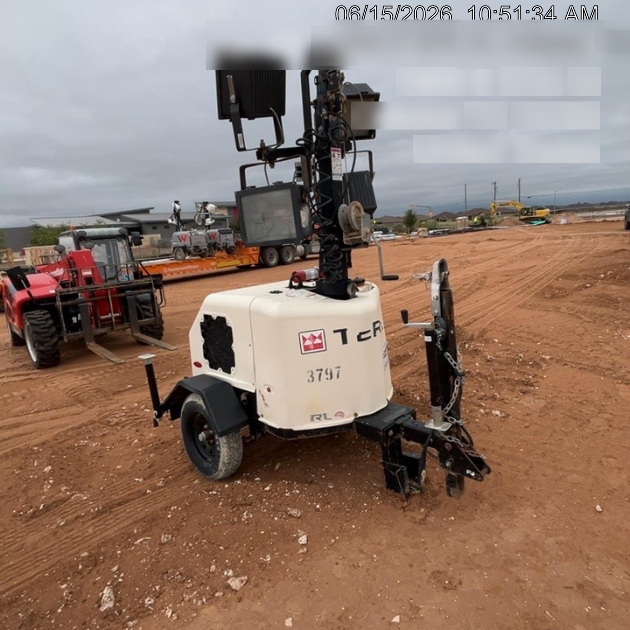 Terex RL4V2 RL4V2- 6KW, 60 HZ GENERATOR W 10.7 HP KOHLER DIESEL