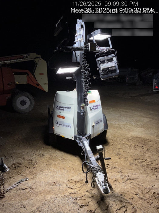 2023 Generac MLT2 Diesel, Flex Switch 120V Input, Powerzone Controller, 
(4) 320W LED Lights, 4kW Generator, 39.9 Gal Fuel Tank, 2" Ball, T3