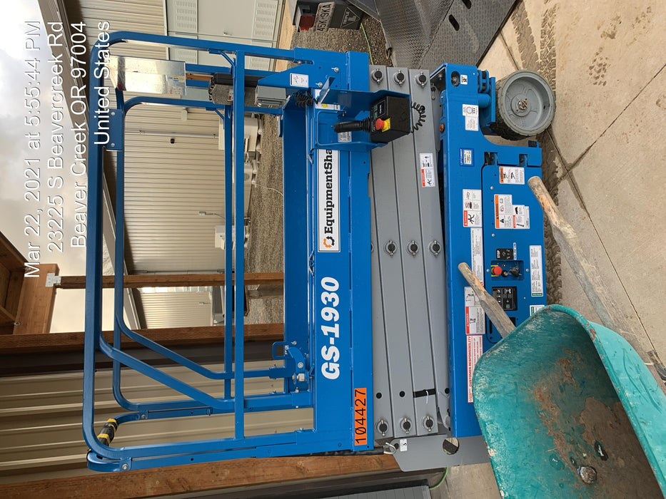 2020 Genie GS-1930 Standard Machine, 800W Inverter
