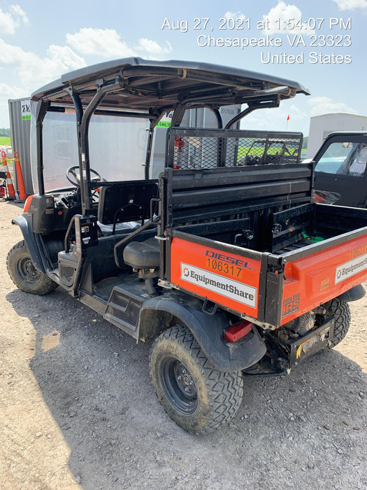 2020 Kubota RTV-X1140W-H Canopy, 4-Seater, Diesel, Windshield Acrylic Clear, Strobe Light, Backup Alarm