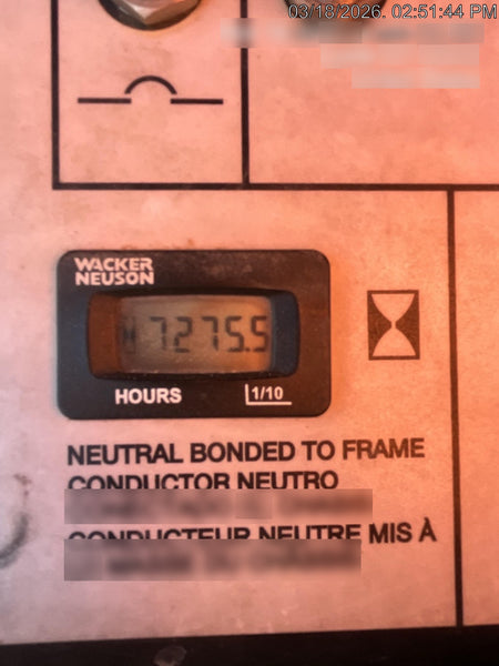 2018 Wacker Neuson LTV6L-MH Wacker Neuson LTV6L Mobile Light Tower w/Fuel Level Sensor Installed