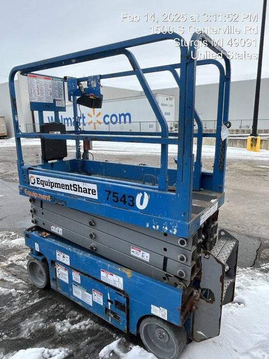 2017 Genie GS-1930 Genie GS-1930 Lift w/Fixed Rail and Chain Entry