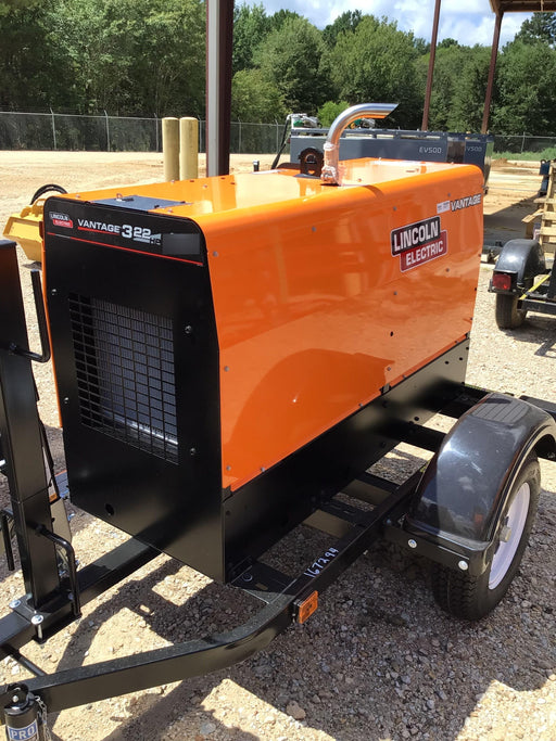 2021 Lincoln Electric Vantage 322 Vantage 322 Ready Pak 3 w/ Decals, ORANGE (includes trailer, cable rack, fender light kit) NO Telematics