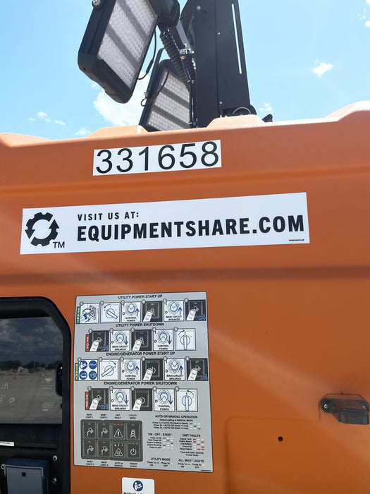 2023 Generac MLT2 Diesel, Flex Switch 120V Input, Powerzone Controller, (4) 320W LED Lights, 4kW Generator, 39.9 Gal Fuel Tank, 2" Ball, T3