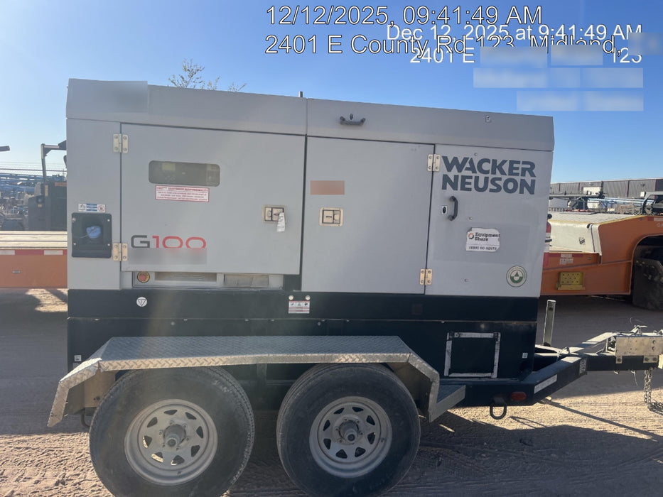 2018 WACKER NEUSON G100