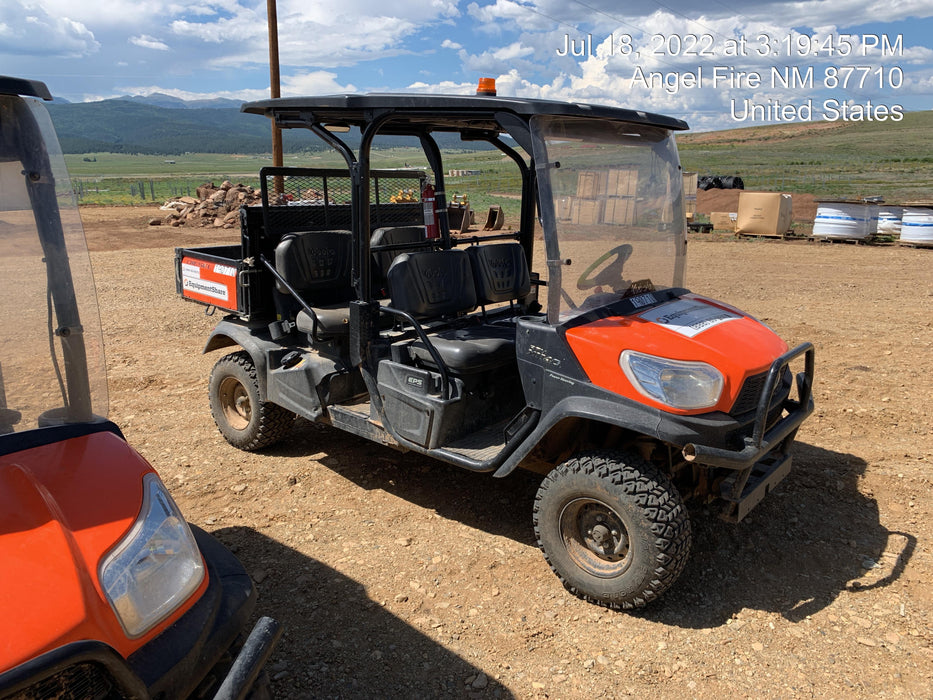 2022 Kubota RTV-X1140W-H Plastic Canopy, Windshield Acrylic Clear, LED Strobe Light, Wire Harness Kit, Back up Alarm