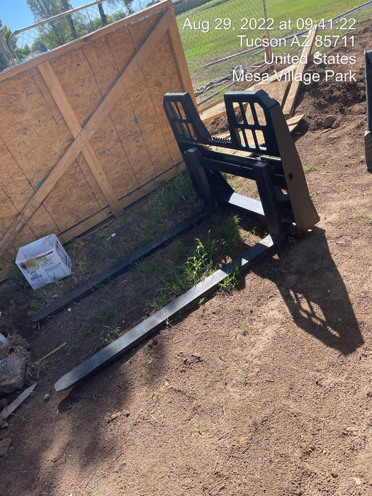 2021 FEMA 60" Skid Steer Forks FEMA