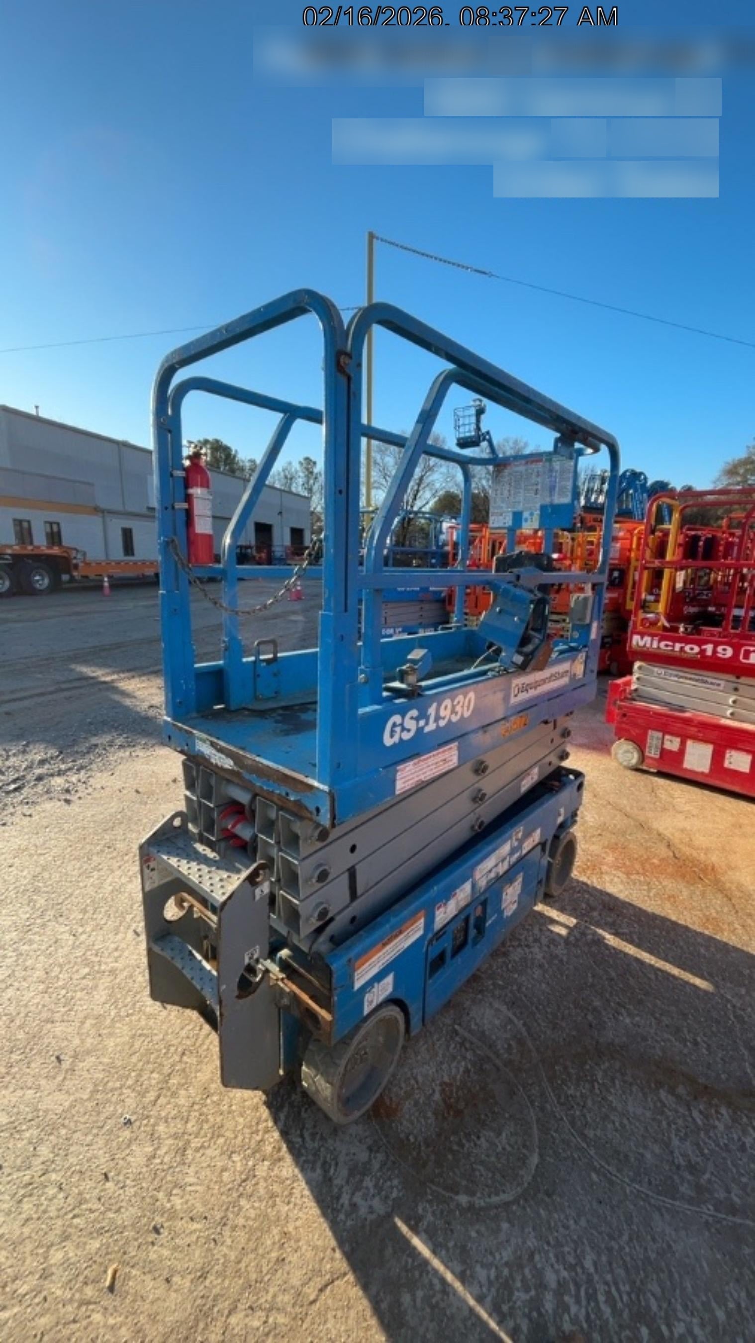 2019 Genie GS-1930 Fixed Rails with Chain Entry