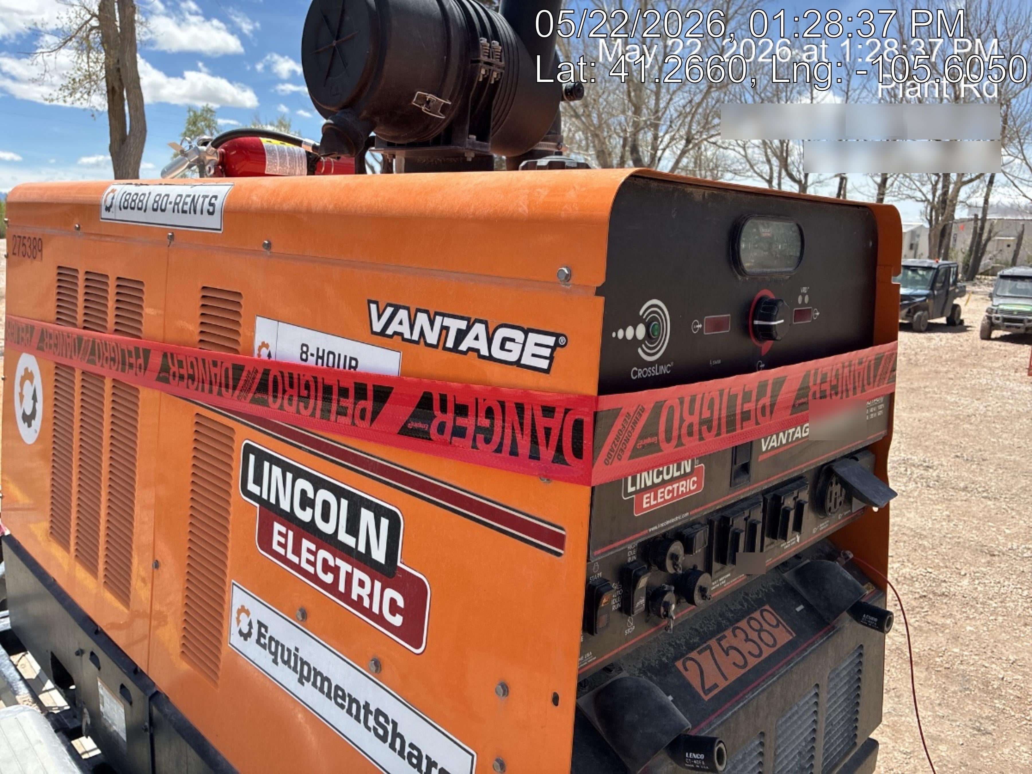 2022 Lincoln Electric Vantage 549X Crosslink Technology, Trailer Mounted, ES Decals, T3