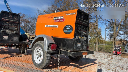 2021 Lincoln Electric Vantage 322 Vantage 322 Ready Pak 3 w/ Decals, ORANGE (includes trailer, cable rack, fender light kit) NO Telematics