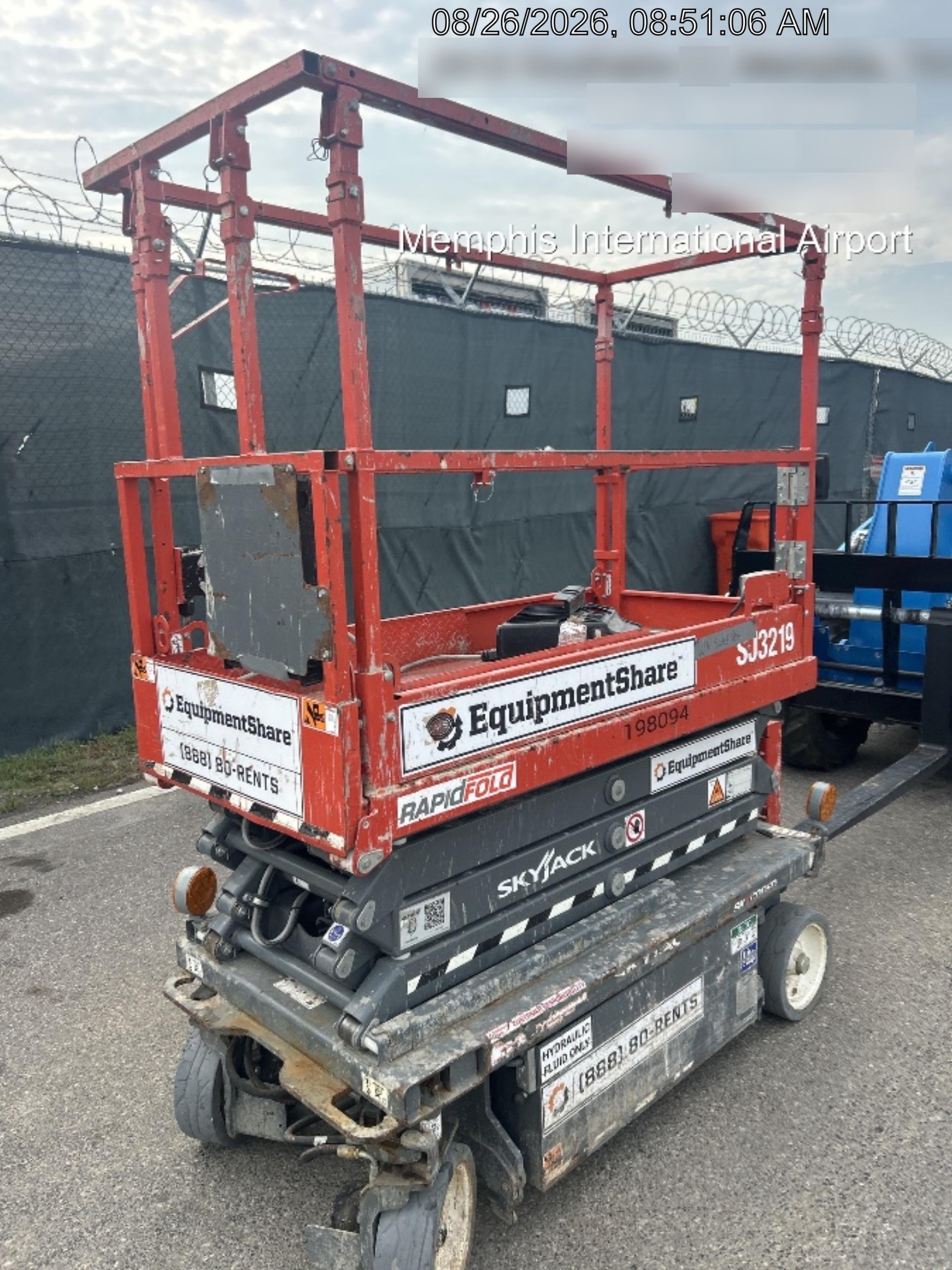 2019 Skyjack SJIII-3219 Standard Options, Trojan Batteries