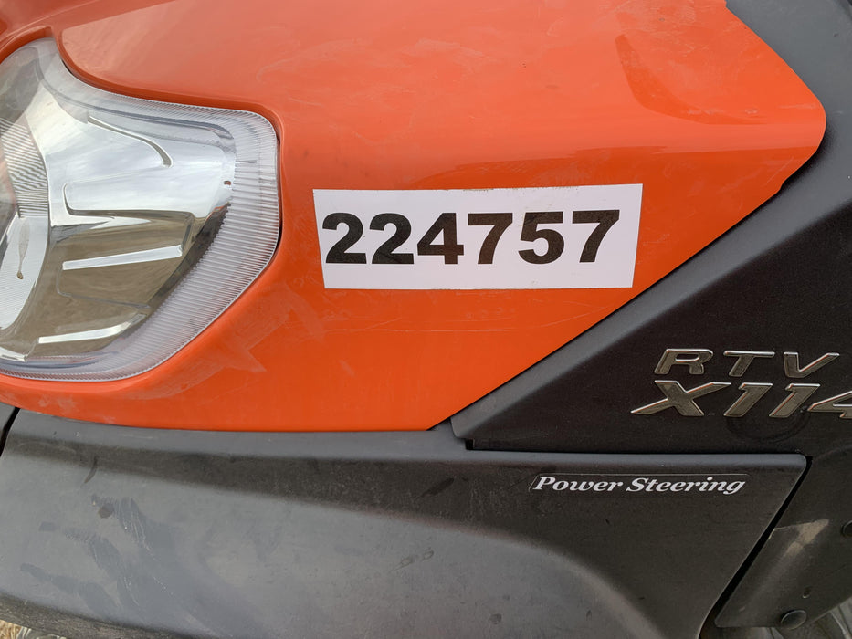 2022 Kubota RTV-X1140W-H Plastic Canopy, Windshield Acrylic Clear, LED Strobe Light, Wire Harness Kit, Back up Alarm