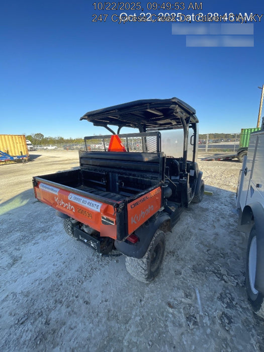 2022 Kubota RTV-X1140W-H Plastic Canopy, Windshield Acrylic Clear, LED Strobe Light, Wire Harness Kit, Back up Alarm