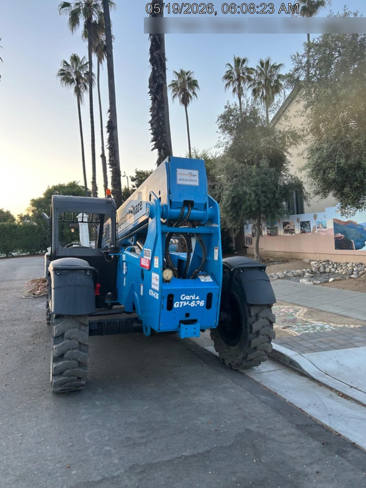 2019 Genie GTH-636 Canopy, Solid RT Tires, LED Work Lights, Beacon 60" QA Carriage, 48" Forks