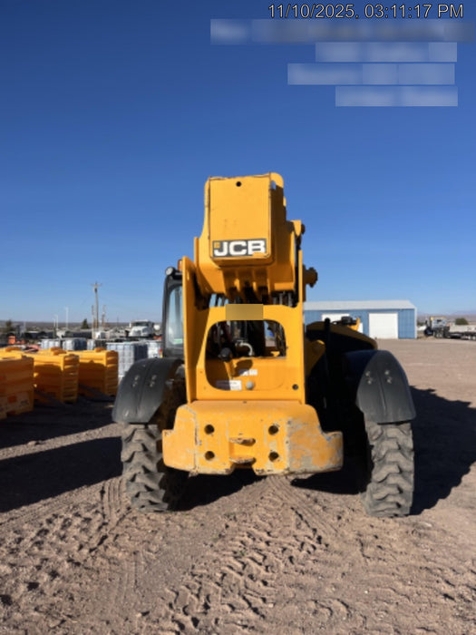 2019 JCB 512-56 109 HP w/Open ROPS, Beacon, Aux Hydraulics, Worklights, Solid Tires 60" Carriage/Forks