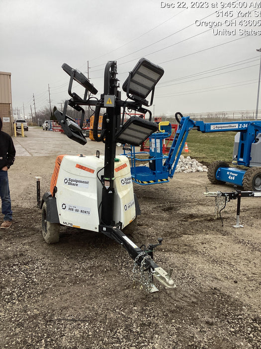 2023 Generac MLT2 Diesel, Flex Switch 120V Input, Powerzone Controller, 
(4) 320W LED Lights, 4kW Generator, 39.9 Gal Fuel Tank, 2" Ball, T3