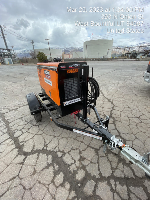 2022 Lincoln Electric LE400 Kubota V1505, Trlr, Cable Rack, Light Kit, ES Decals, T3