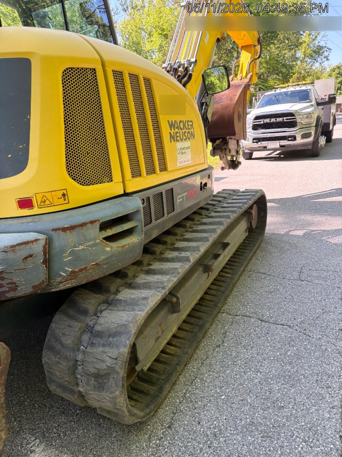 Wacker Neuson ET90 Cab, Long Dipperstick, Track, Bucket