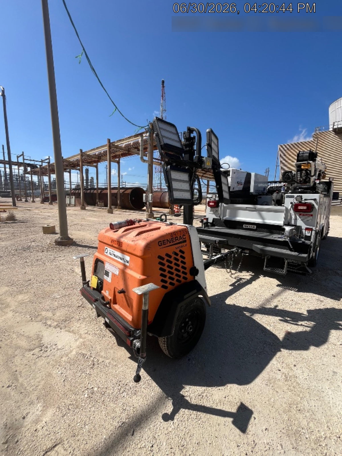 2025 Generac MLTS-4 Diesel, Mitsubishi L2E, 7.1 hp @1800 rpm, Flex Switch 120V Input, Powerzone Controller, (4) 320W LED Lights, 4kW Generator, 39.9 Gal Fuel Tank, 2" Ball, ES Decals