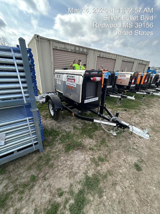 2024 Lincoln Electric LE400 Kubota V1505, Trlr, Cable Rack, Light Kit, ES Decals, T3