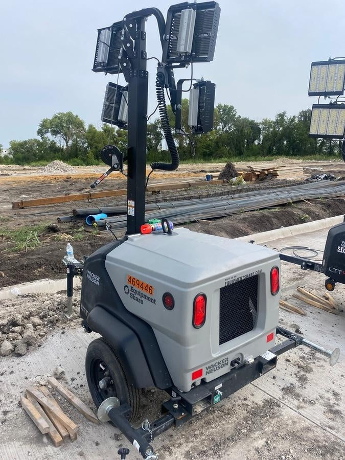 2024 Wacker Neuson LTT4 Diesel, Kohler KDW702, Deep Sea Controller, Auto Start, LED 320W, Bypass Outlet, T3
