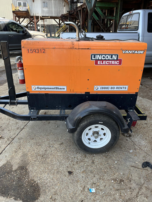 2021 Lincoln Electric Vantage 322 Vantage 322 Ready Pak 3 w/ Decals, ORANGE (includes trailer, cable rack, fender light kit) NO Telematics