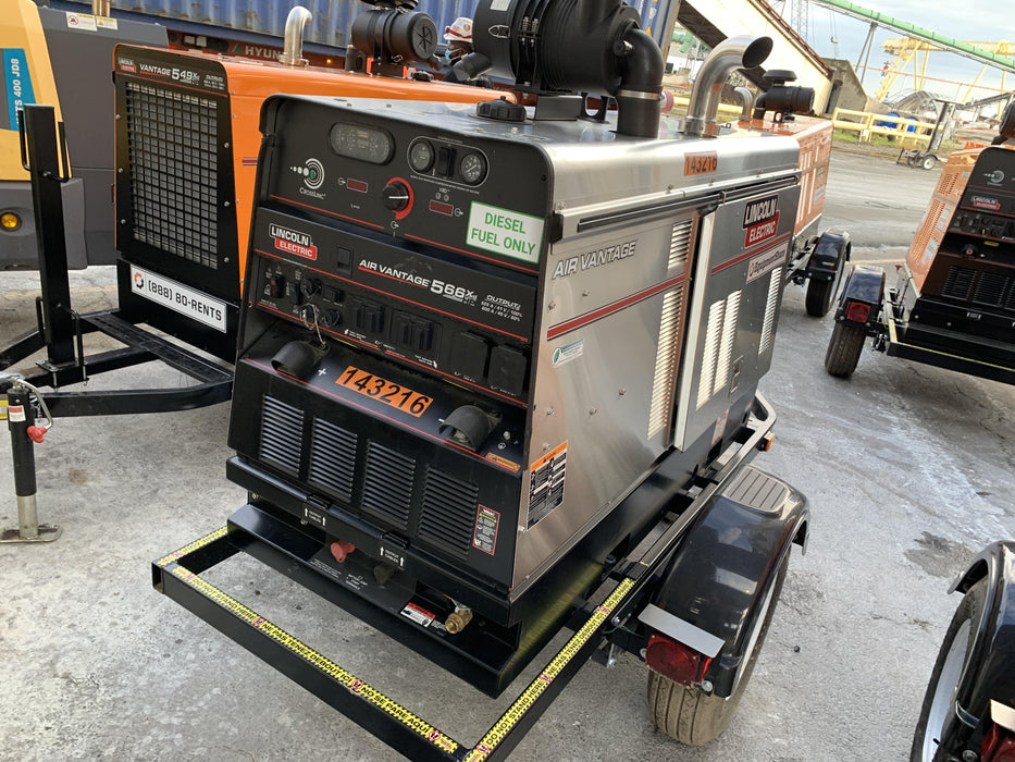 2021 Lincoln Electric Air Vantage 566 Air Vantage 566X Ready Pak 3 (includes trailer, cable rack, fender light kit); no telematics