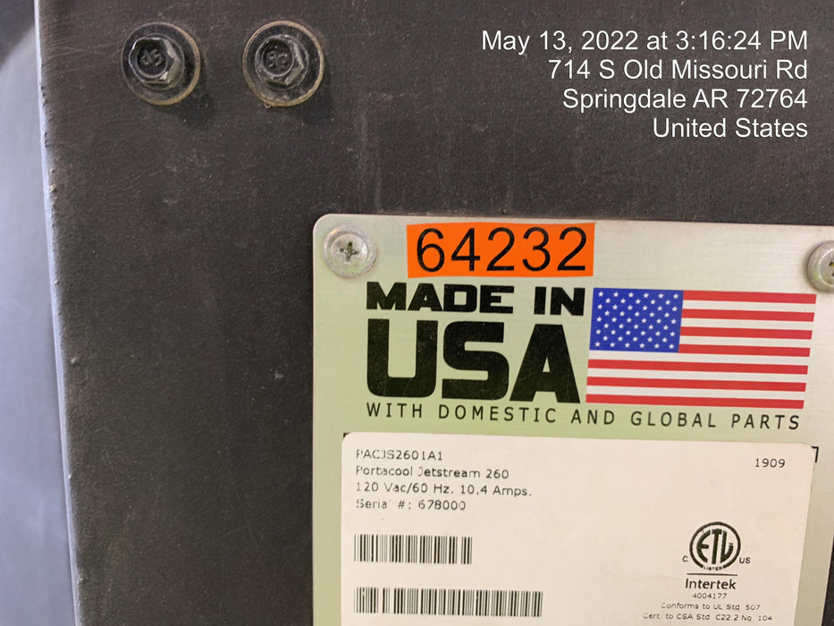 2020 PORTACOOL PACJS2601A1