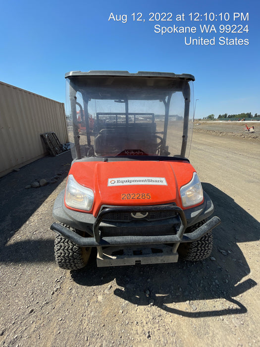 2022 Kubota RTV-X1140W-H Plastic Canopy, Windshield Acrylic Clear, LED Strobe Light, Wire Harness Kit, Back up Alarm