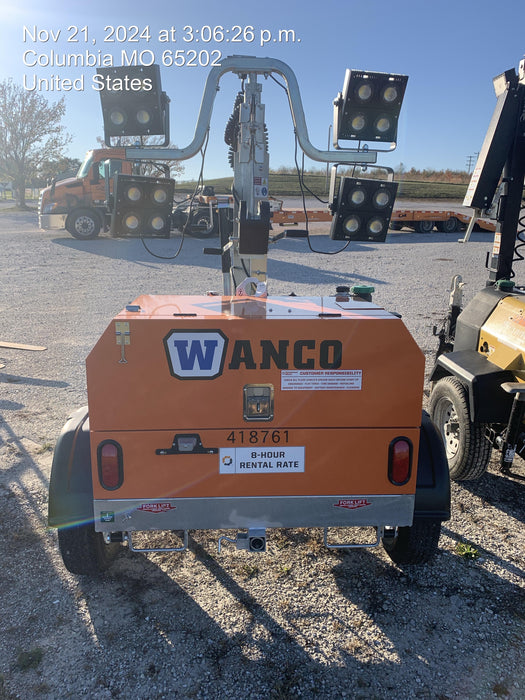 2024 Wanco WLTT-4MM4K Diesel, Deep Sea Controller, Shore Power Plug, Auto Start, (4) 350W LED Floodlights, 4kW Generator, 60 Gal Fuel Tank, 2" Ball, T3