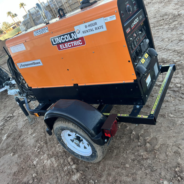 2023 Lincoln Electric LE400 Kubota V1505, Trlr, Cable Rack, Light Kit, ES Decals, T3