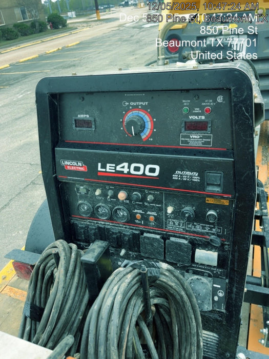 2024 Lincoln Electric LE400 Kubota V1505, Trlr, Cable Rack, Light Kit, ES Decals, T3