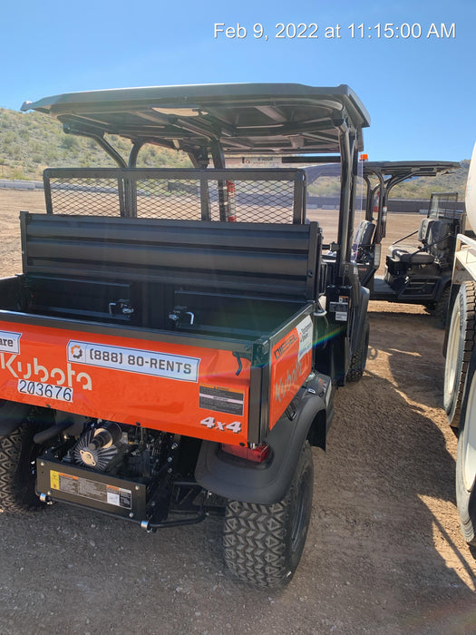 2022 Kubota RTV-X1140W-H Plastic Canopy, Windshield Acrylic Clear, LED Strobe Light, Wire Harness Kit, Back up Alarm