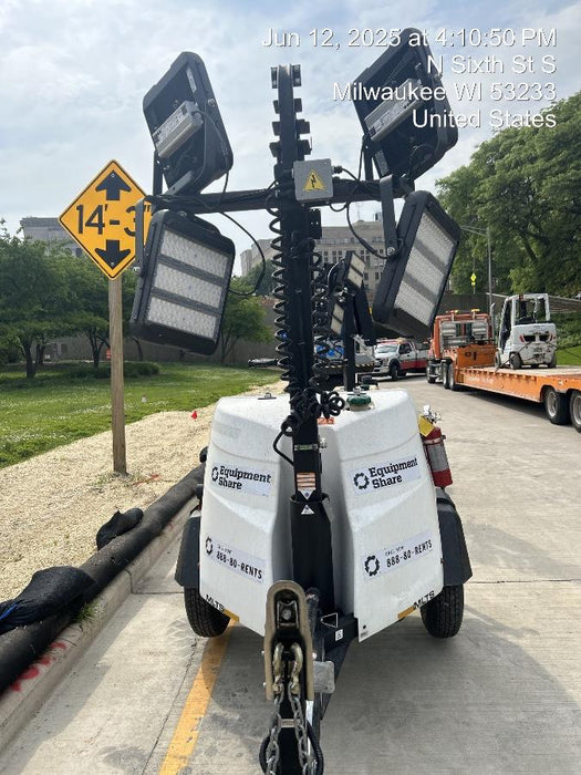 2023 Generac MLT2 Diesel, Flex Switch 120V Input, Powerzone Controller, (4) 320W LED Lights, 4kW Generator, 39.9 Gal Fuel Tank, 2" Ball, T3