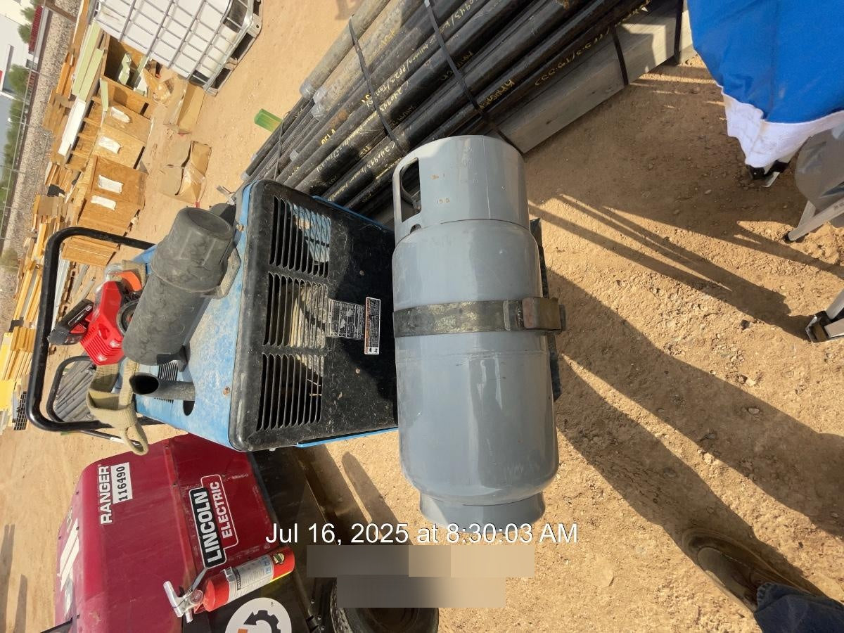 2019 Miller Electric BOBCAT 250 LP/Propane, Running Gear, Tank Bracket, Hose