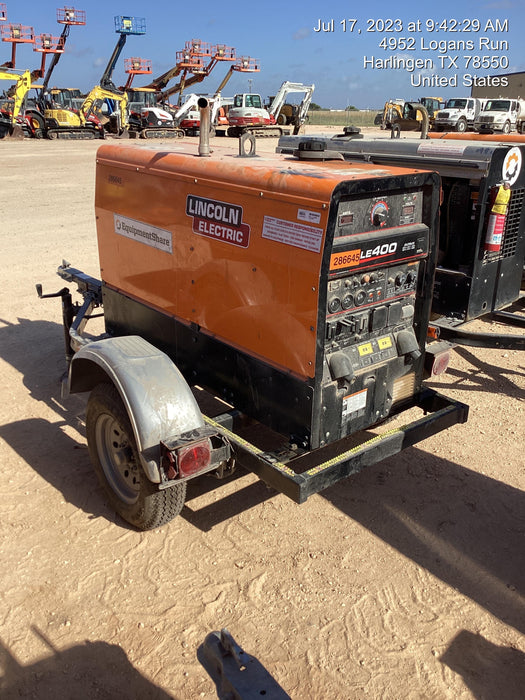 2022 Lincoln Electric LE400 Kubota V1505, Trlr, Cable Rack, Light Kit, ES Decals, T3