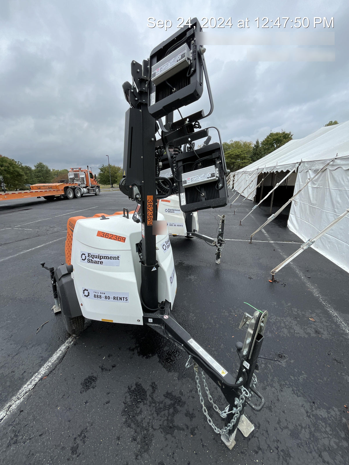 2023 Generac MLT2 Diesel, Flex Switch 120V Input, Powerzone Controller, 
(4) 320W LED Lights, 4kW Generator, 39.9 Gal Fuel Tank, 2" Ball, T3