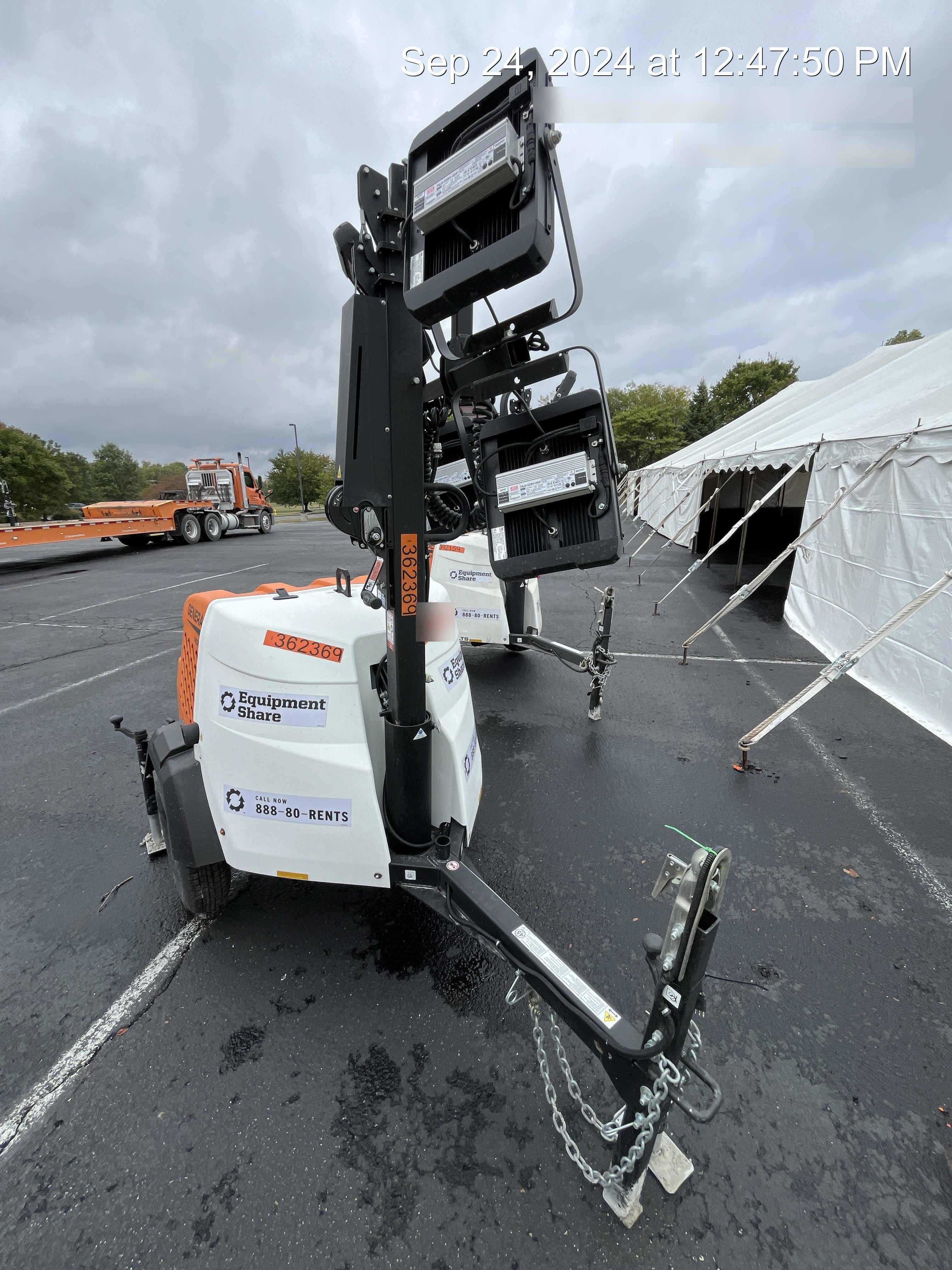 2023 Generac MLT2 Diesel, Flex Switch 120V Input, Powerzone Controller, 
(4) 320W LED Lights, 4kW Generator, 39.9 Gal Fuel Tank, 2" Ball, T3