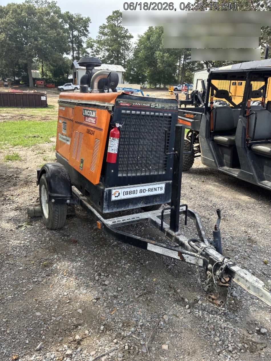 2021 Lincoln Electric Vantage 549X Ready Pak 3, ORANGE (includes trailer, cable rack, fender light kit)