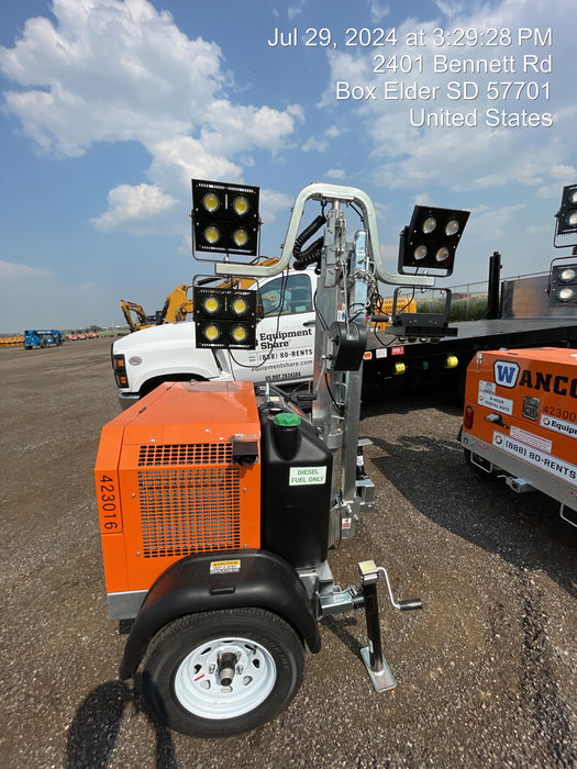 2024 Wanco WLTT-4MM4K Diesel, Deep Sea Controller, Shore Power Plug, Auto Start, (4) 350W LED Floodlights, 4kW Generator, 60 Gal Fuel Tank, 2" Ball, T3