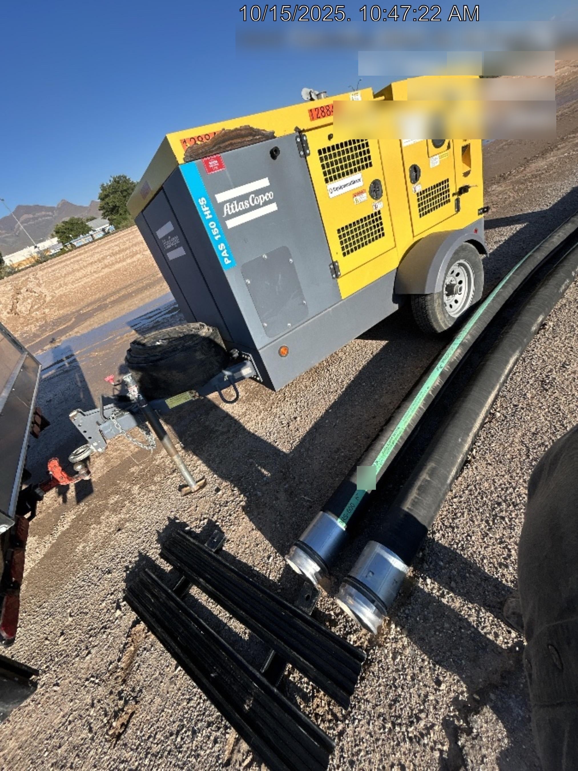 2020 ATLAS COPCO PAS 150 HF CS Enclosed