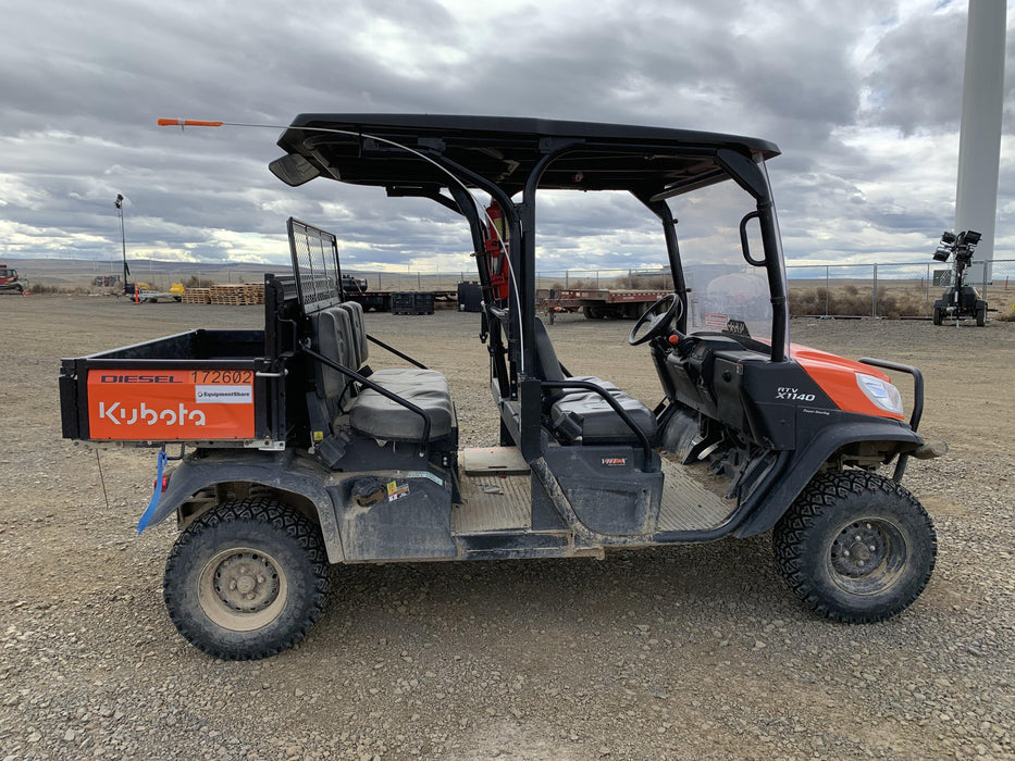 2022 Kubota RTV-X1140W-H Plastic Canopy, Windshield Acrylic Clear, LED Strobe Light, Wire Harness Kit, Back up Alarm